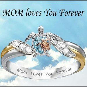 Mom Love you for ever Turtles 🐢 Ring sz 7